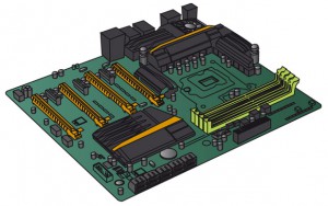 Как нарисовать материнскую плату для компьютера