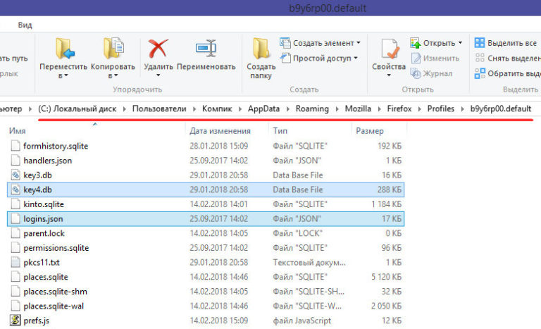 Чем открыть key4 db firefox