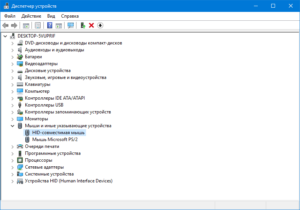 Hid совместимая мышь не работает windows 10