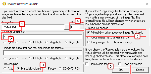 Virtual disk drive